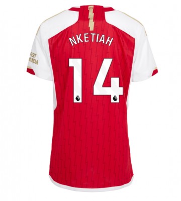 Arsenal Eddie Nketiah #14 Hjemmebanetrøje Dame 2023-24 Kort ærmer